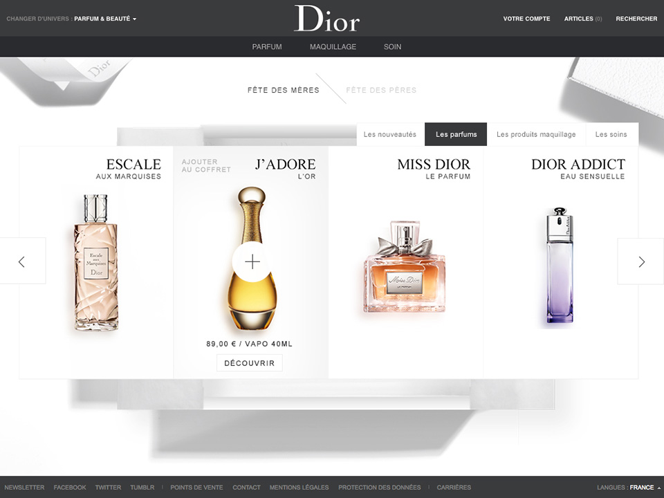 projet Dior - l'Art d'offir